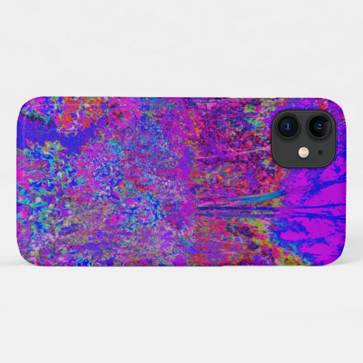 Psychedelic Impressionistisch Paars landschap Case-Mate iPhone Case (Achterkant (horizontaal))