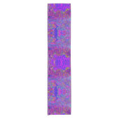 Psychedelic Impressionistisch Paars landschap Korte Tafelloper (Voorkant)