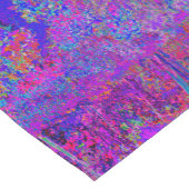 Psychedelic Impressionistisch Paars landschap Korte Tafelloper (Hoek)