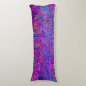 Psychedelic Impressionistisch Paars landschap Lichaamskussen (Voorkant Verticaal)