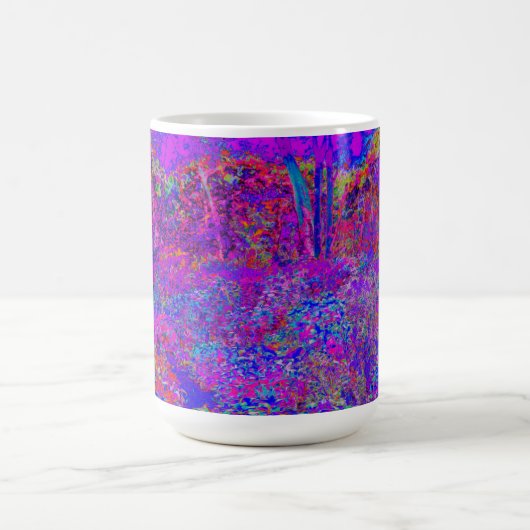 Psychedelic Impressionistisch Paars landschap Magische Mok (Midden)