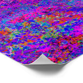 Psychedelic Impressionistisch Paars landschap Poster (Hoek)