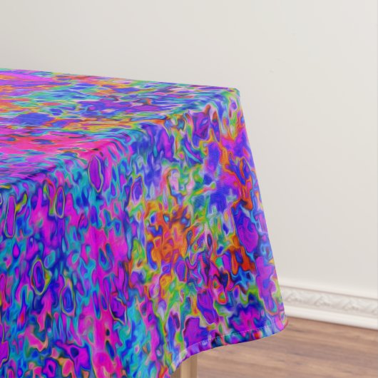 Psychedelic Impressionistisch Paars landschap Tafelkleed (Voorbeeld)