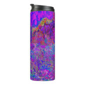 Psychedelic Impressionistisch Paars landschap Thermosbeker (Geroteerd rechts)