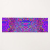 Psychedelic Impressionistisch Paars landschap Yogamat (Voorkant (horizontaal))