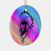 Psychedelic Indian Chief Ornament (Rechts)