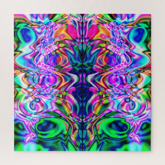 Psychedelic Iridescence Jigzaag Puzzle Legpuzzel (Verticaal)