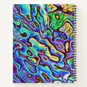 Psychedelic Irridescent Abalone Seashell Notitieboek (Achterkant)
