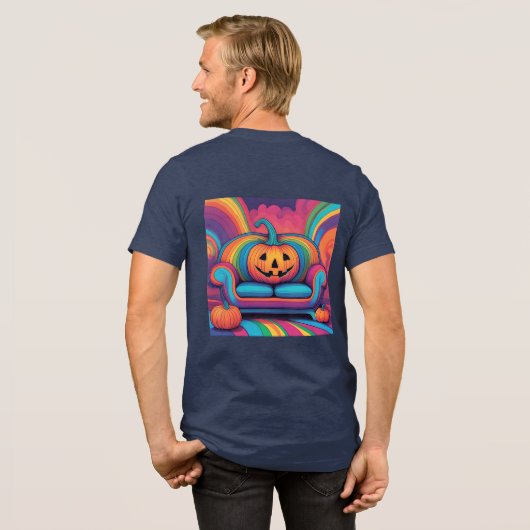 Psychedelic Jack O Lantern Sofa T-shirt (Voorkant)