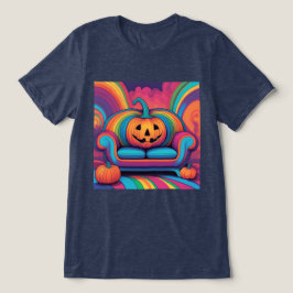 Psychedelic Jack O Lantern Sofa T-shirt