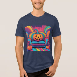 Psychedelic Jack O Lantern Sofa T-shirt