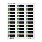 Psychedelic Jazz Music Label (Full Sheet)