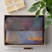 Psychedelic Jazz Playing Lenny Lizard Decoupage Tissuepapier (Geschenk)