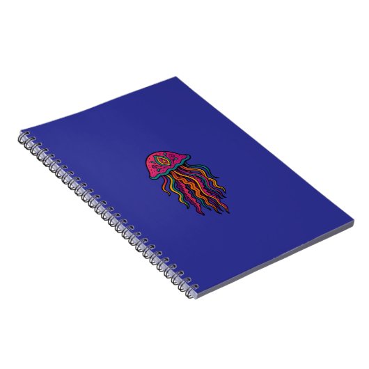 Psychedelic Jellyfish Spiral Notebook Notitieboek (Rechterzijde)