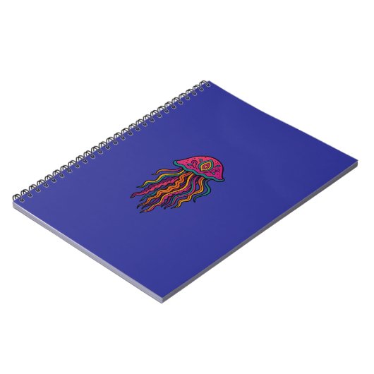 Psychedelic Jellyfish Spiral Notebook Notitieboek (Linkerzijde)
