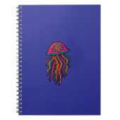 Psychedelic Jellyfish Spiral Notebook Notitieboek (Voorkant)