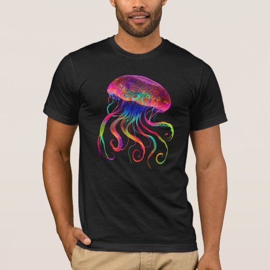 Psychedelic Jellyfish T-shirt (Voorkant)
