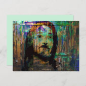 psychedelic jesus briefkaart (Voorkant / Achterkant)