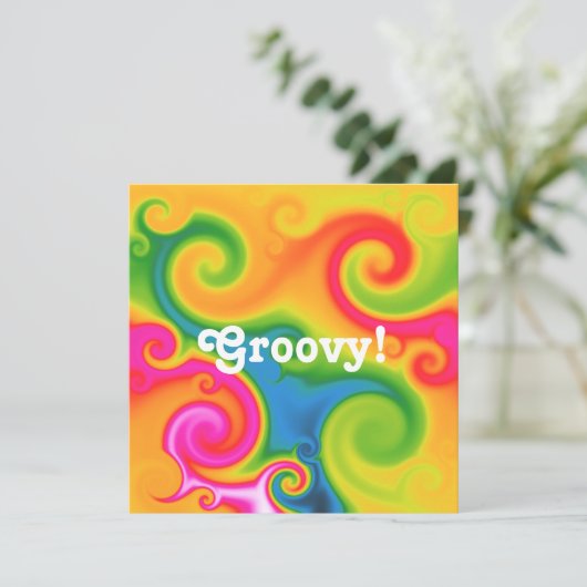 Psychedelic Kaart (Staand voorkant)