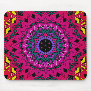 Psychedelic Kaleidoscope Artwork: Mousepad Muismat