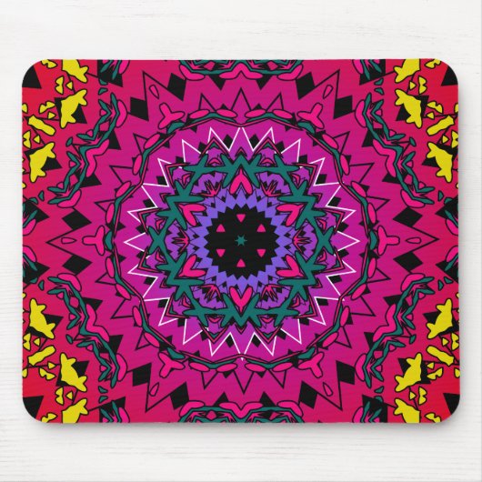 Psychedelic Kaleidoscope Artwork: Mousepad Muismat (Voorkant)