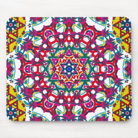 Psychedelic Kaleidoscope Artwork: Muismat (Voorkant)
