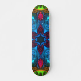 Psychedelic Kaleidoscope Blue Pink en Green Persoonlijk Skateboard
