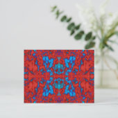 Psychedelic kaleidoscope briefkaart (Staand voorkant)