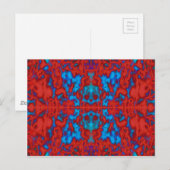 Psychedelic kaleidoscope briefkaart (Voorkant / Achterkant)