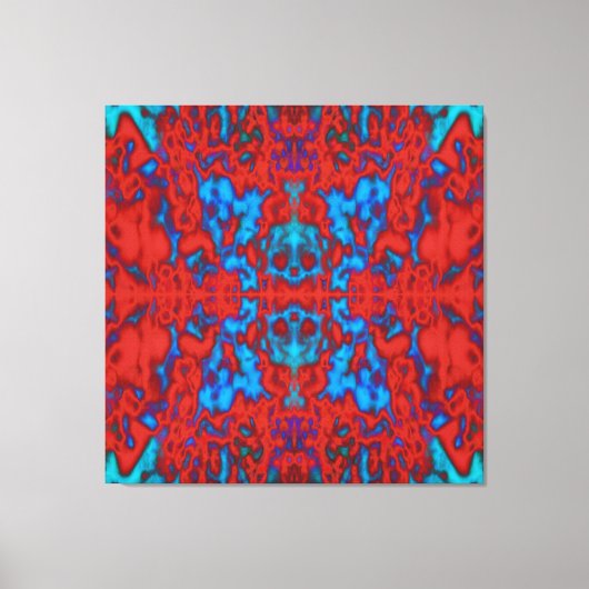 Psychedelic kaleidoscope canvas afdruk (Voorkant)