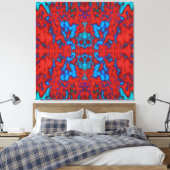 Psychedelic kaleidoscope canvas afdruk (Insitu (Slaapkamer))