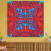 Psychedelic kaleidoscope canvas afdruk (Insitu (Woonkamer))