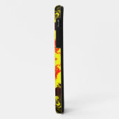 Psychedelic Kaleidoscope Flower Yellow and Red Case-Mate iPhone Case (Achterkant/links)