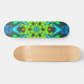 Psychedelic Kaleidoscope Green Blue en Oranje Persoonlijk Skateboard (Horizontaal)