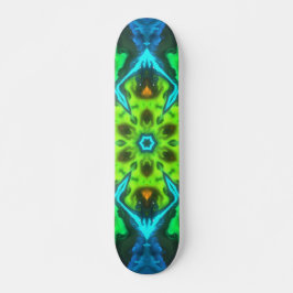 Psychedelic Kaleidoscope Green Blue en Oranje Persoonlijk Skateboard