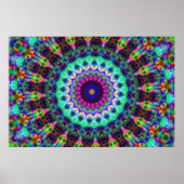 Psychedelic Kaleidoscope Konst Poster (Voorkant)