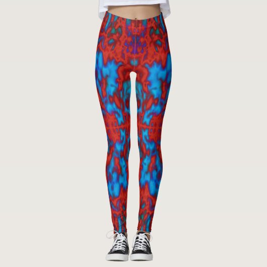Psychedelic kaleidoscope leggings (Voorkant)