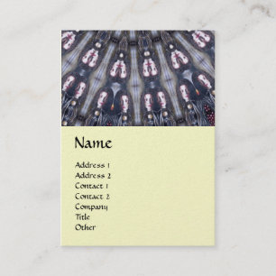 PSYCHEDELIC KALEIDOSCOPE/MYSTISCHE MEMORIE MONOGRA VISITEKAARTJE