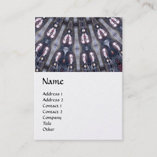 PSYCHEDELIC KALEIDOSCOPE/MYSTISCHE MEMORIE MONOGRA VISITEKAARTJE (Voorkant)