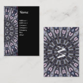 PSYCHEDELIC KALEIDOSCOPE/MYSTISCHE MEMORIE MONOGRA VISITEKAARTJE (Voorkant / Achterkant)