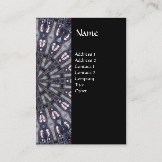 PSYCHEDELIC KALEIDOSCOPE/MYSTISCHE MEMORIE MONOGRA VISITEKAARTJE (Voorkant)