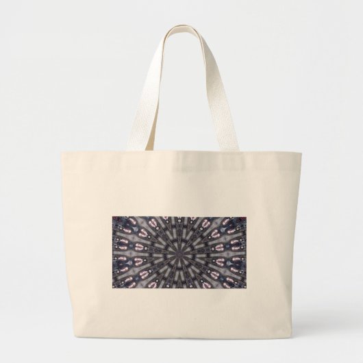 PSYCHEDELIC KALEIDOSCOPE/MYSTISCHE MEMORIES GROTE TOTE BAG (Voorkant)