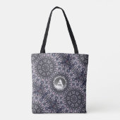 PSYCHEDELIC KALEIDOSCOPE WHITE GEM MONOGRAM TOTE BAG (Achterkant)