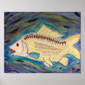 Psychedelic Karp Poster (Voorkant)