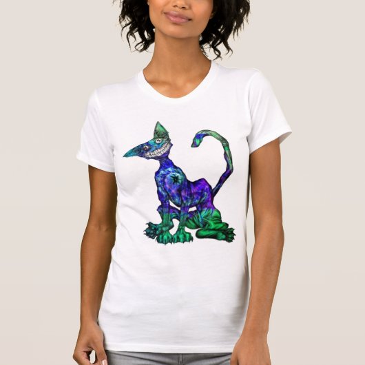 Psychedelic Kat #three T-shirt (Voorkant)