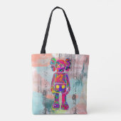 Psychedelic Kaw Tote Bag (Achterkant)
