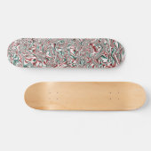 Psychedelic Kerstmis Persoonlijk Skateboard (Horizontaal)