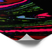 Psychedelic Keyhole ~ Print Poster Modern Abstract (Hoek)