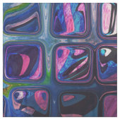 Psychedelic kleine kleurige blokjes stof (Swatch)