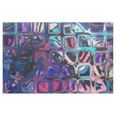 Psychedelic kleine kleurige blokjes stof (Fat Quarter)